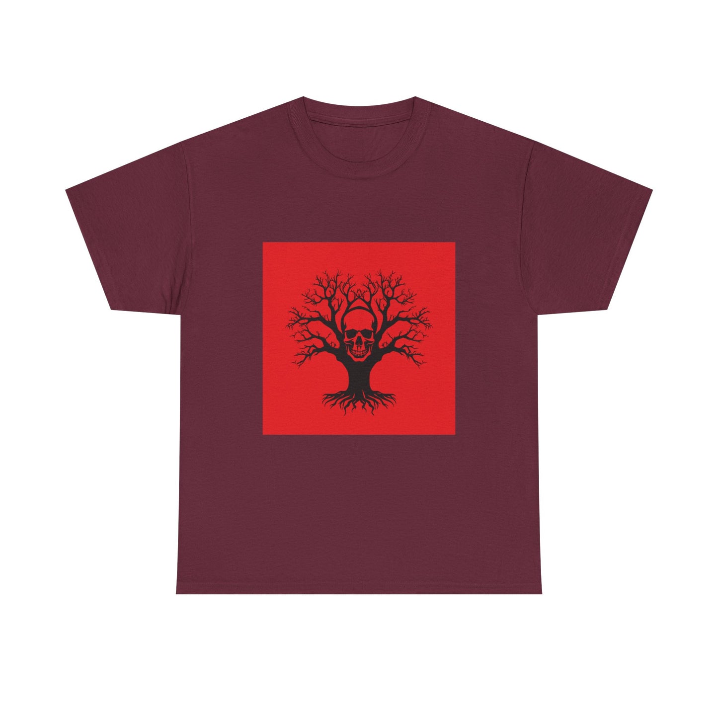 Gothic Skull Tree Tee, Unisex T-Shirt, Alternative Fashion, Edgy Apparel, Halloween Gift, Urban Streetwear