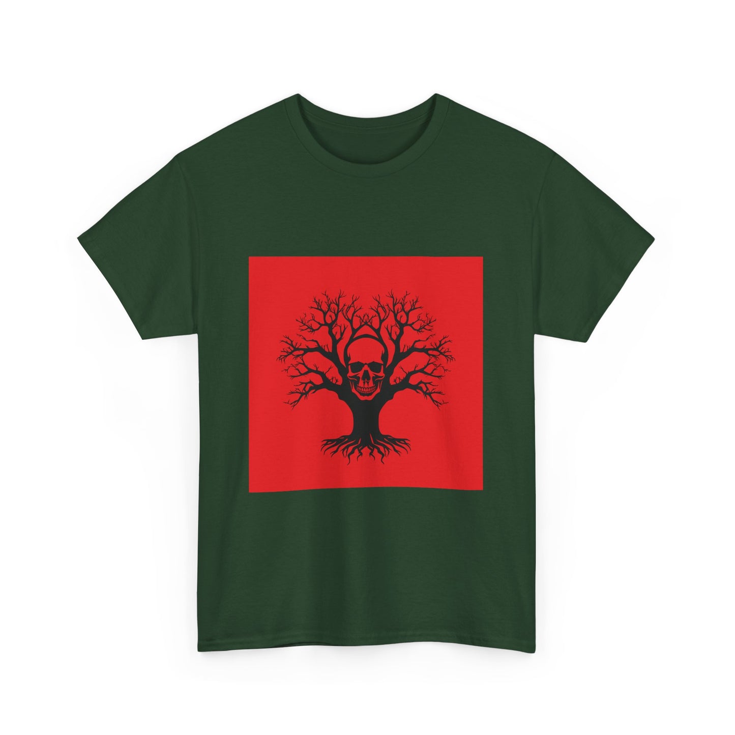 Gothic Skull Tree Tee, Unisex T-Shirt, Alternative Fashion, Edgy Apparel, Halloween Gift, Urban Streetwear