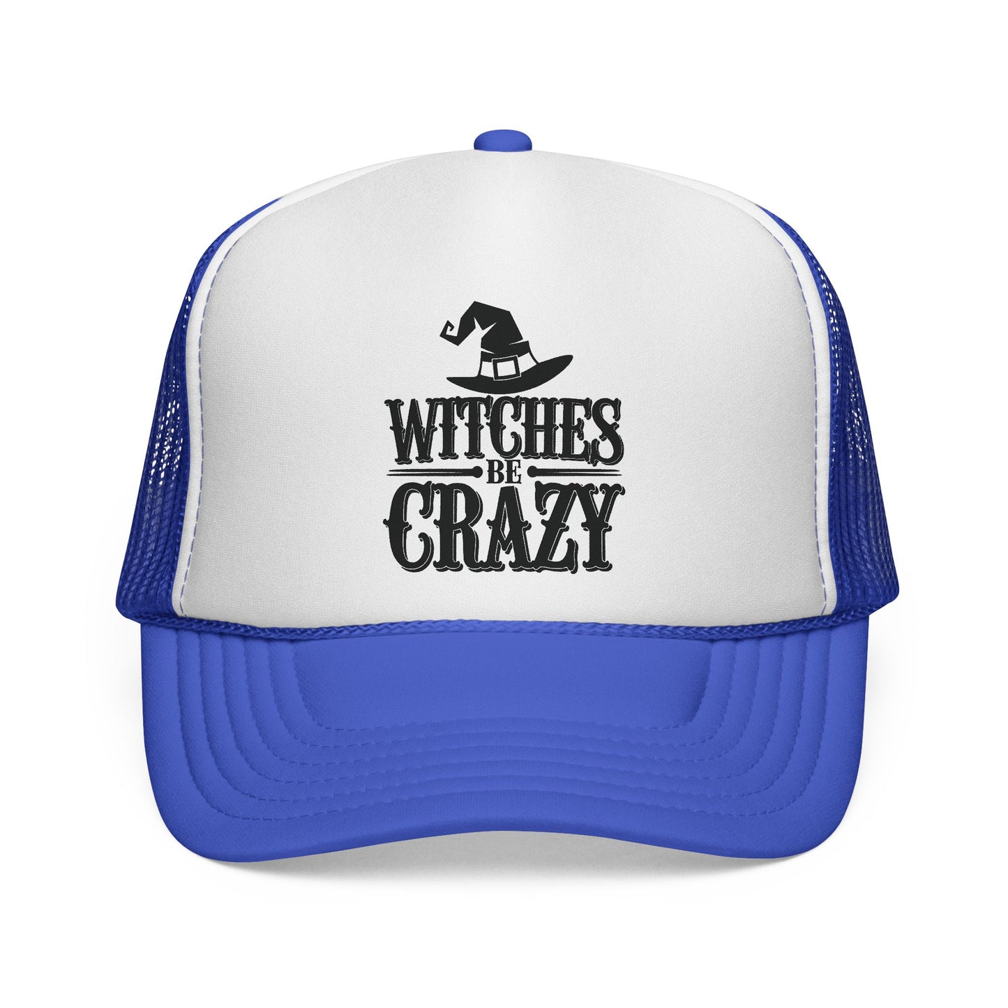 Witches Be Crazy Trucker Cap, Halloween Accessory, Witch Hat Hat, Festival Fashion, Fun Gift for Spooky Season