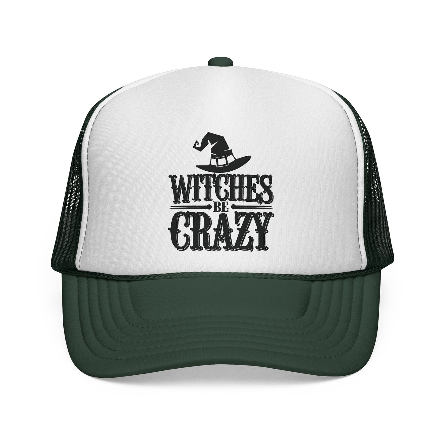 Witches Be Crazy Trucker Cap, Halloween Accessory, Witch Hat Hat, Festival Fashion, Fun Gift for Spooky Season