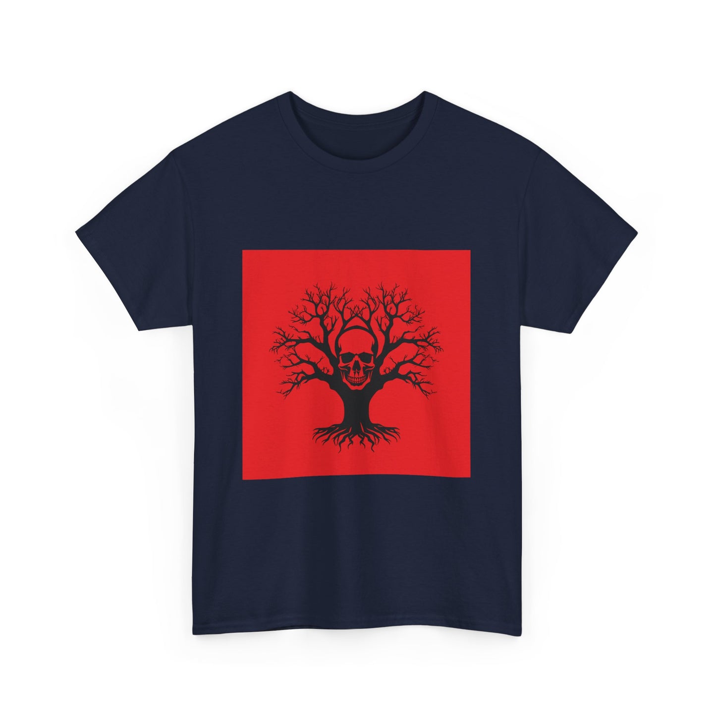 Gothic Skull Tree Tee, Unisex T-Shirt, Alternative Fashion, Edgy Apparel, Halloween Gift, Urban Streetwear