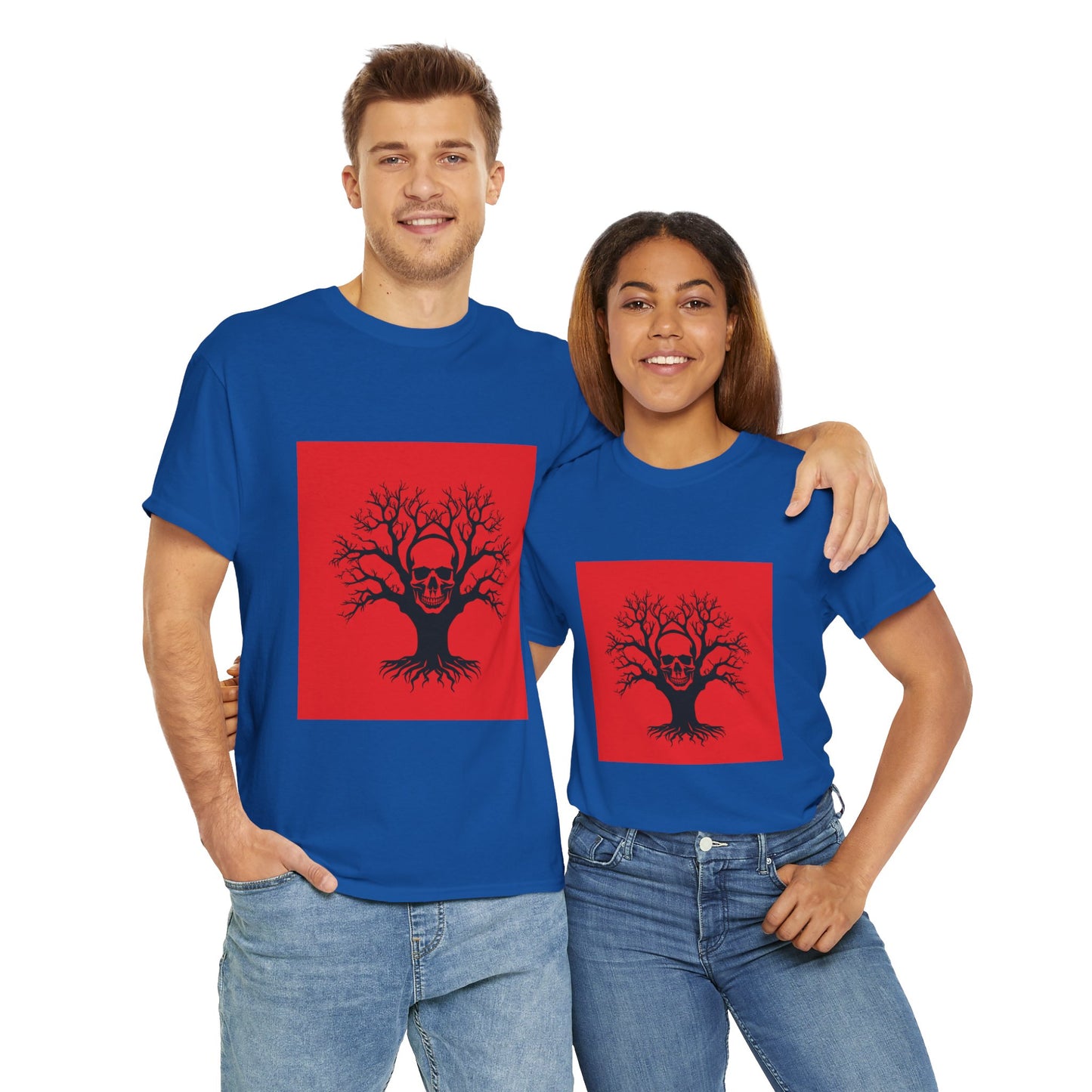 Gothic Skull Tree Tee, Unisex T-Shirt, Alternative Fashion, Edgy Apparel, Halloween Gift, Urban Streetwear