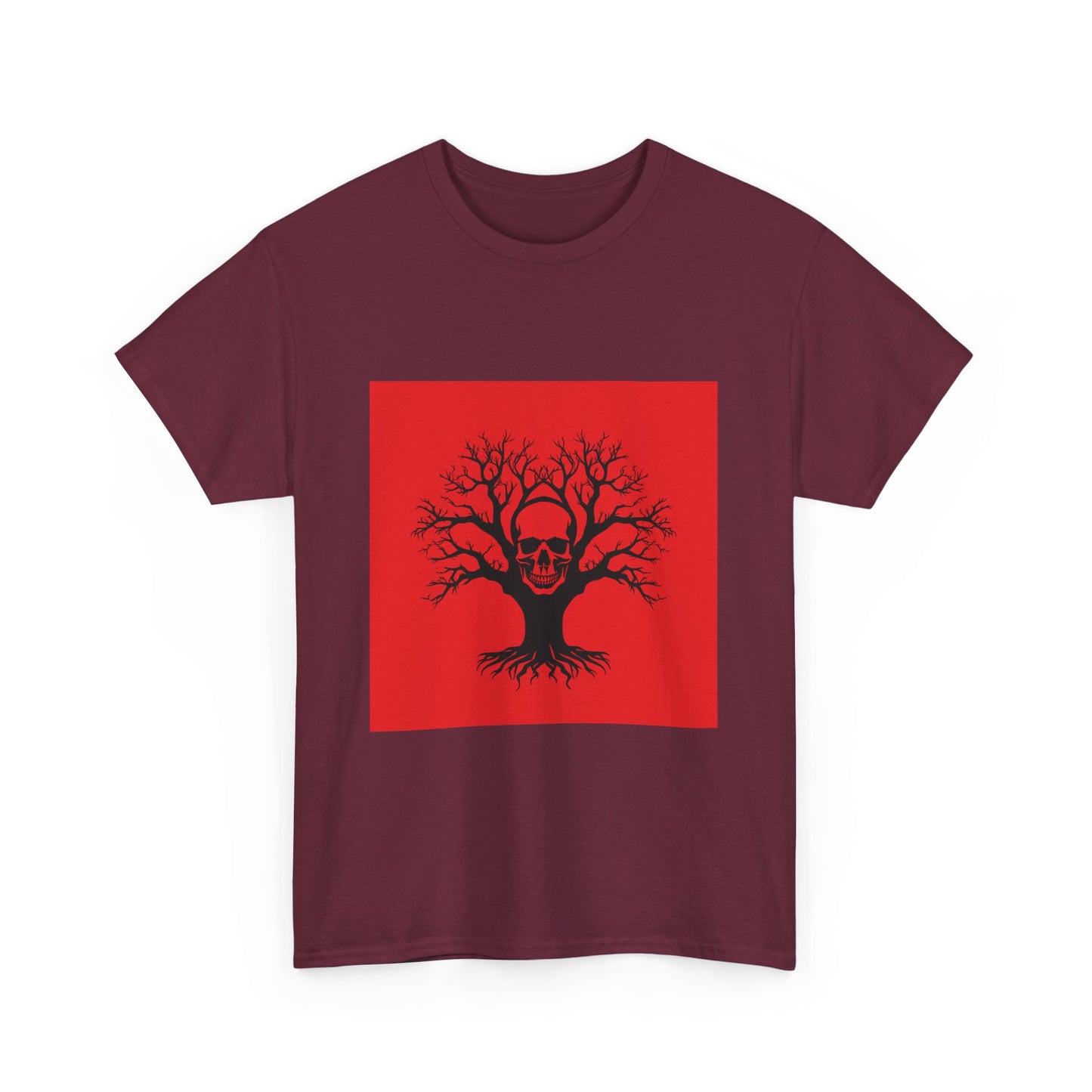 Gothic Skull Tree Tee, Unisex T-Shirt, Alternative Fashion, Edgy Apparel, Halloween Gift, Urban Streetwear
