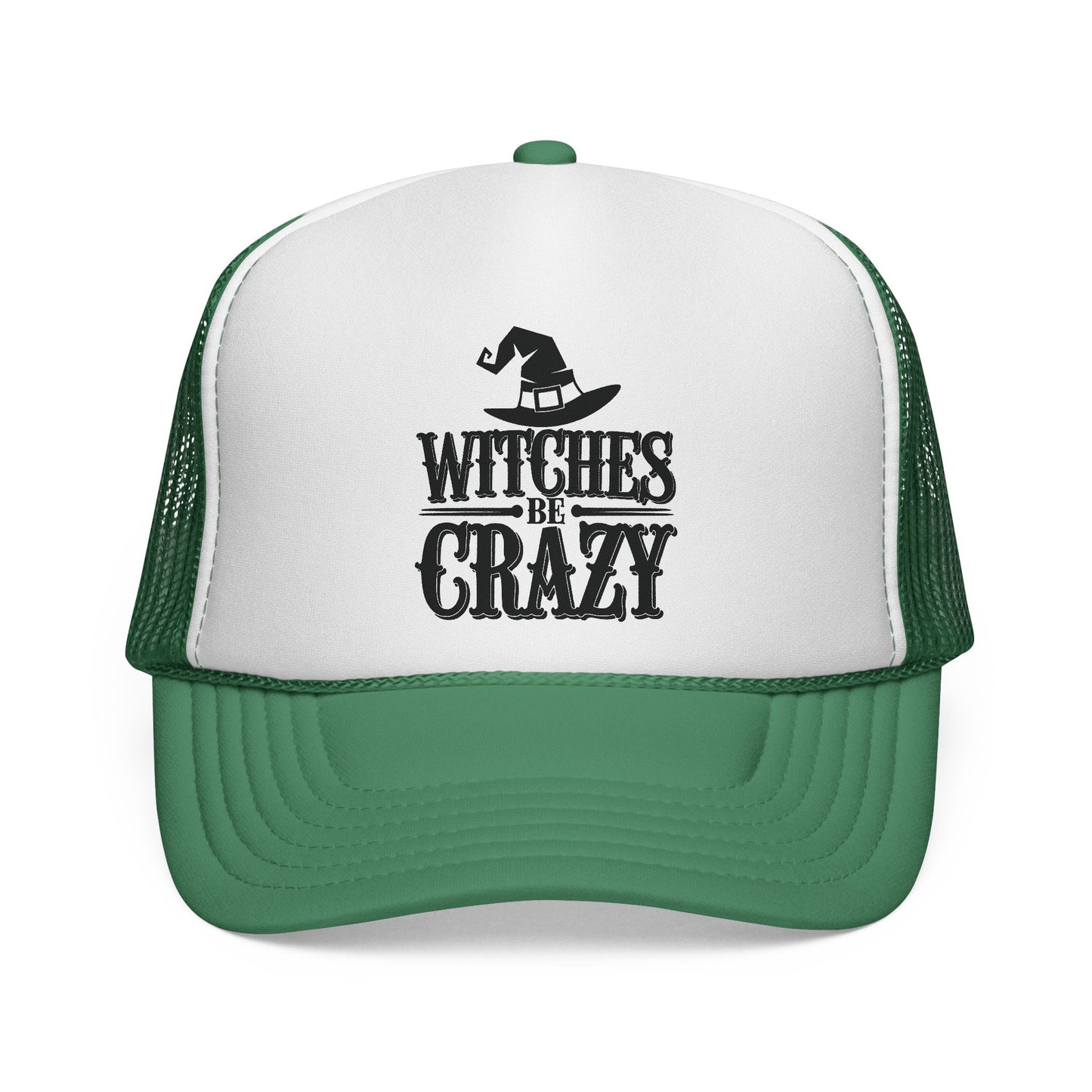 Witches Be Crazy Trucker Cap, Halloween Accessory, Witch Hat Hat, Festival Fashion, Fun Gift for Spooky Season