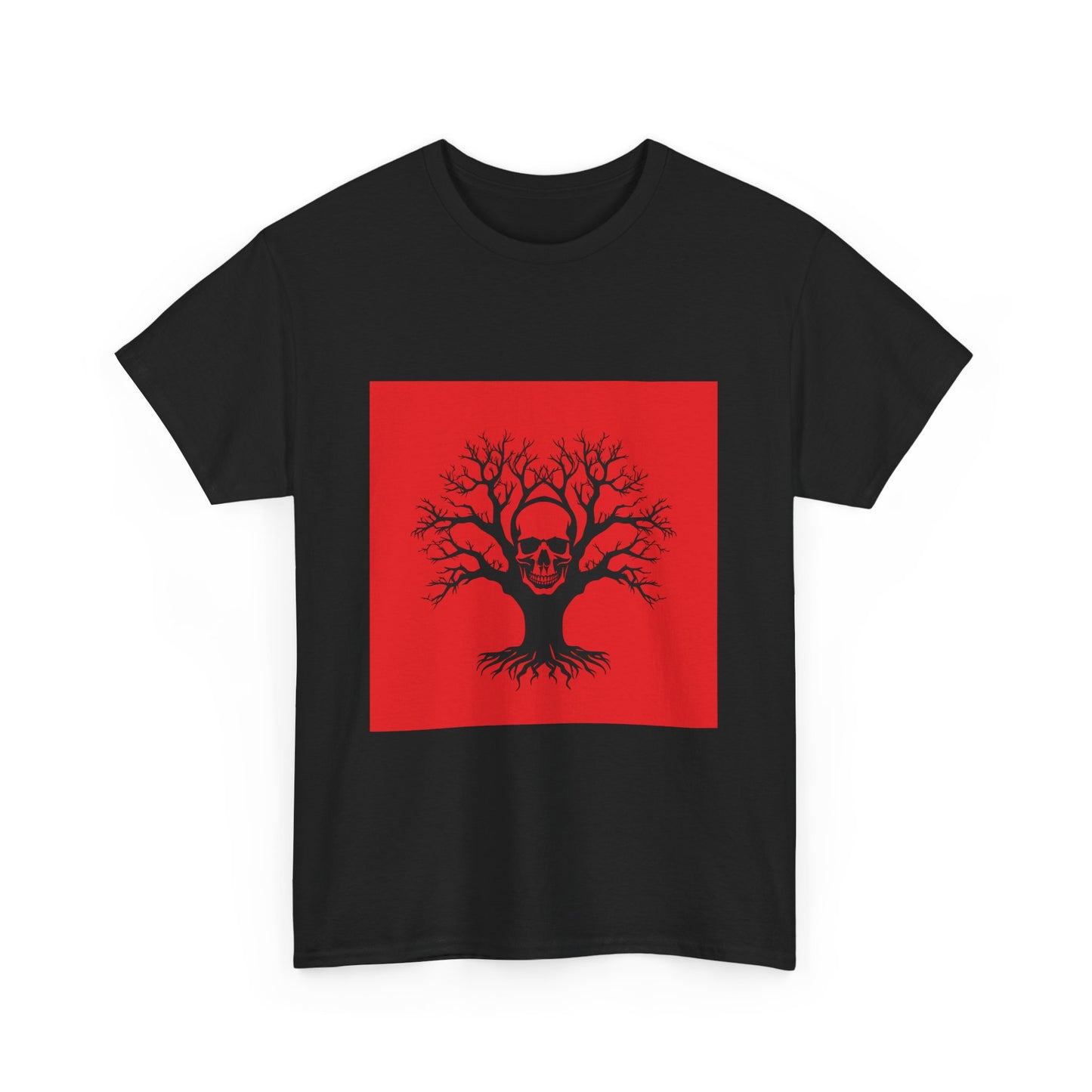 Gothic Skull Tree Tee, Unisex T-Shirt, Alternative Fashion, Edgy Apparel, Halloween Gift, Urban Streetwear