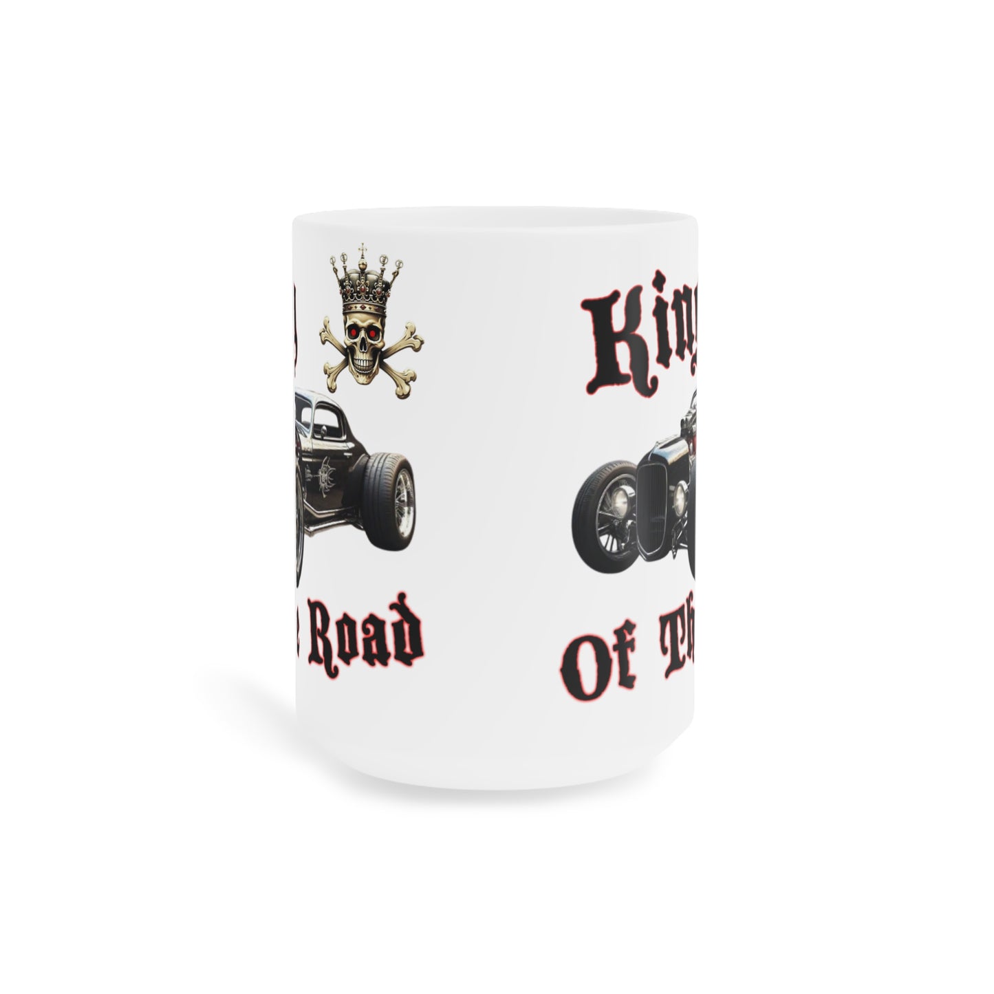 King of the Road Ceramic Mug - Perfect for Car Lovers, Father's Day Gift, Coffee Lovers, Birthday Present, Unique Gift Idea