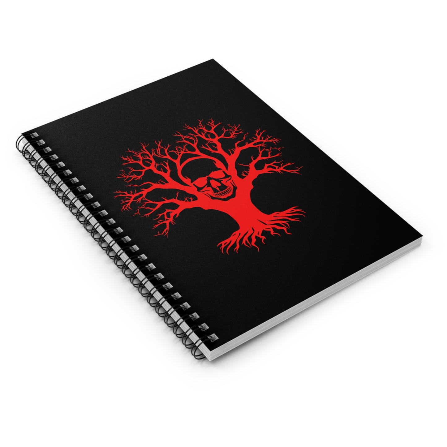 Gothic Skull Tree Spiral Notebook - Dark Aesthetic Writing Journal, Gothic Decor, Halloween Gift, Artistic Note-taking, Unique Sketchbook