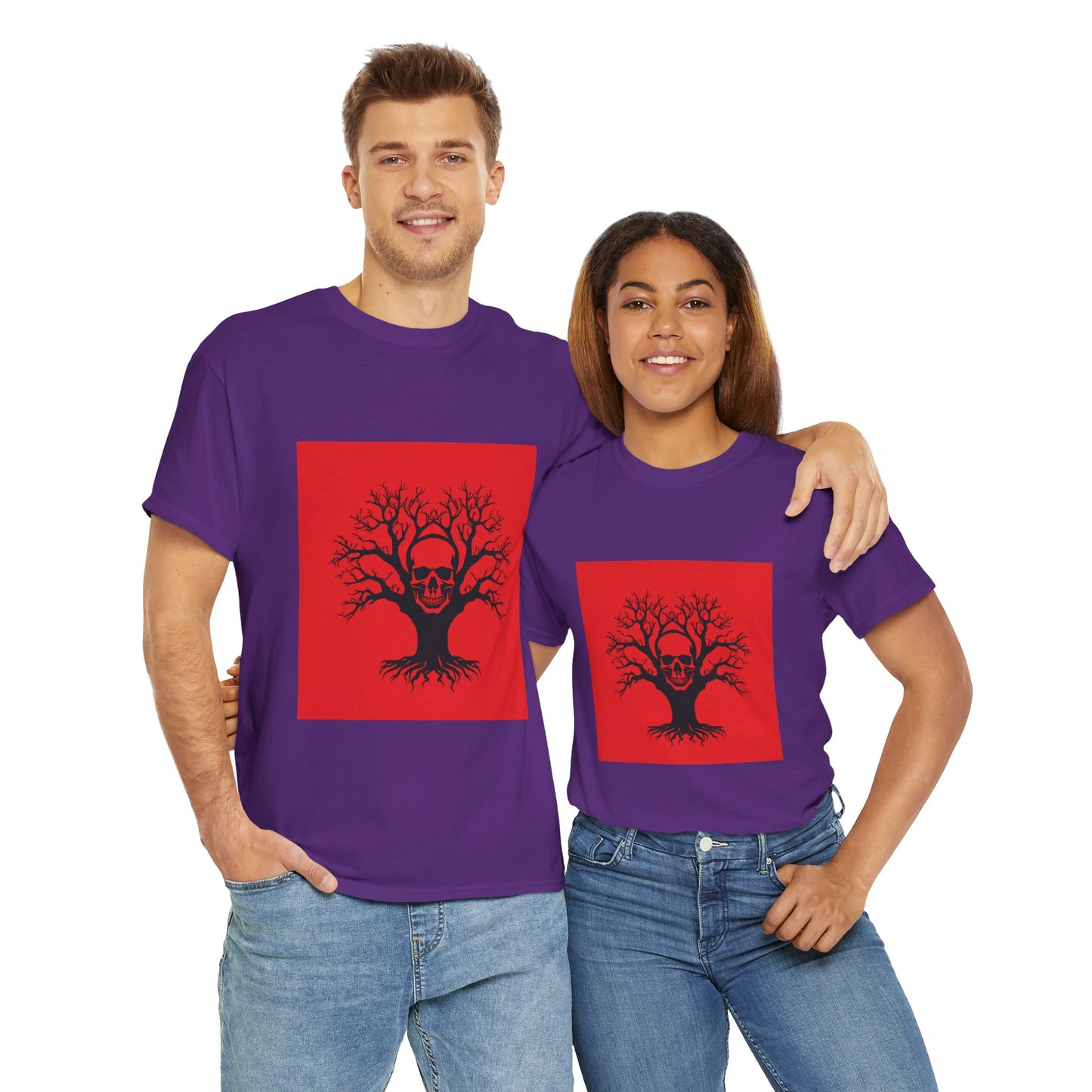 Gothic Skull Tree Tee, Unisex T-Shirt, Alternative Fashion, Edgy Apparel, Halloween Gift, Urban Streetwear