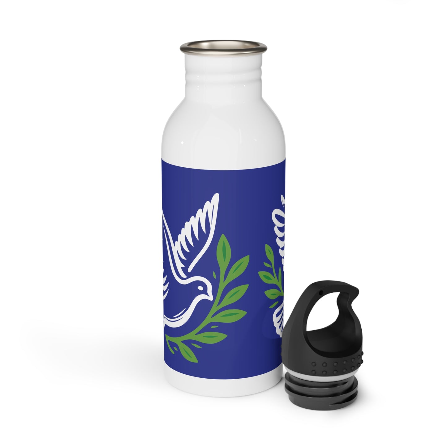 Dove Design Stainless Steel Water Bottle, Eco-Friendly Drinkware, Unique Gift for Nature Lovers, Yoga, Travel, Fitness, Peace Symbol