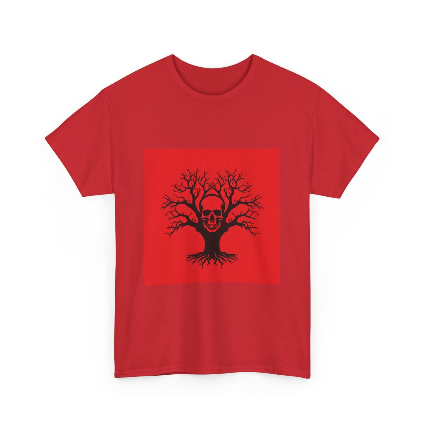 Gothic Skull Tree Tee, Unisex T-Shirt, Alternative Fashion, Edgy Apparel, Halloween Gift, Urban Streetwear