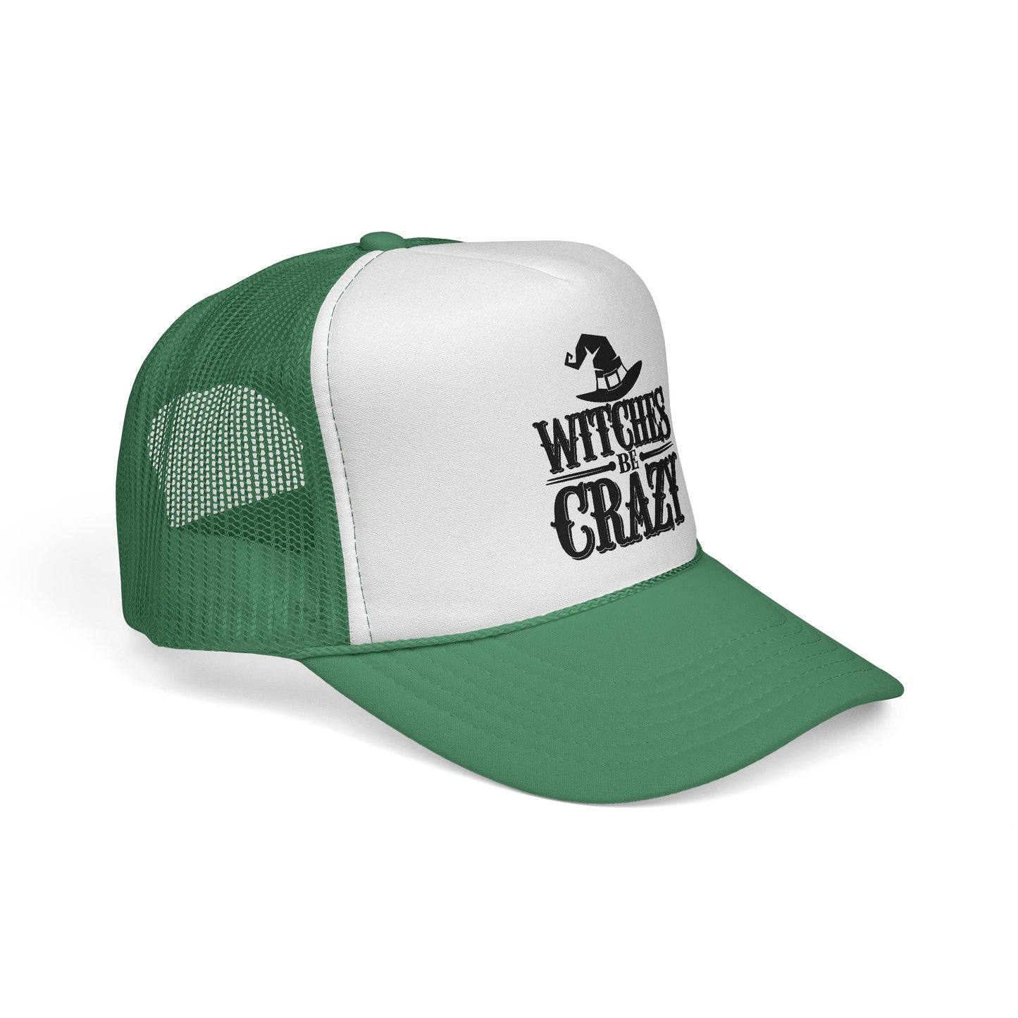 Witches Be Crazy Trucker Cap, Halloween Accessory, Witch Hat Hat, Festival Fashion, Fun Gift for Spooky Season