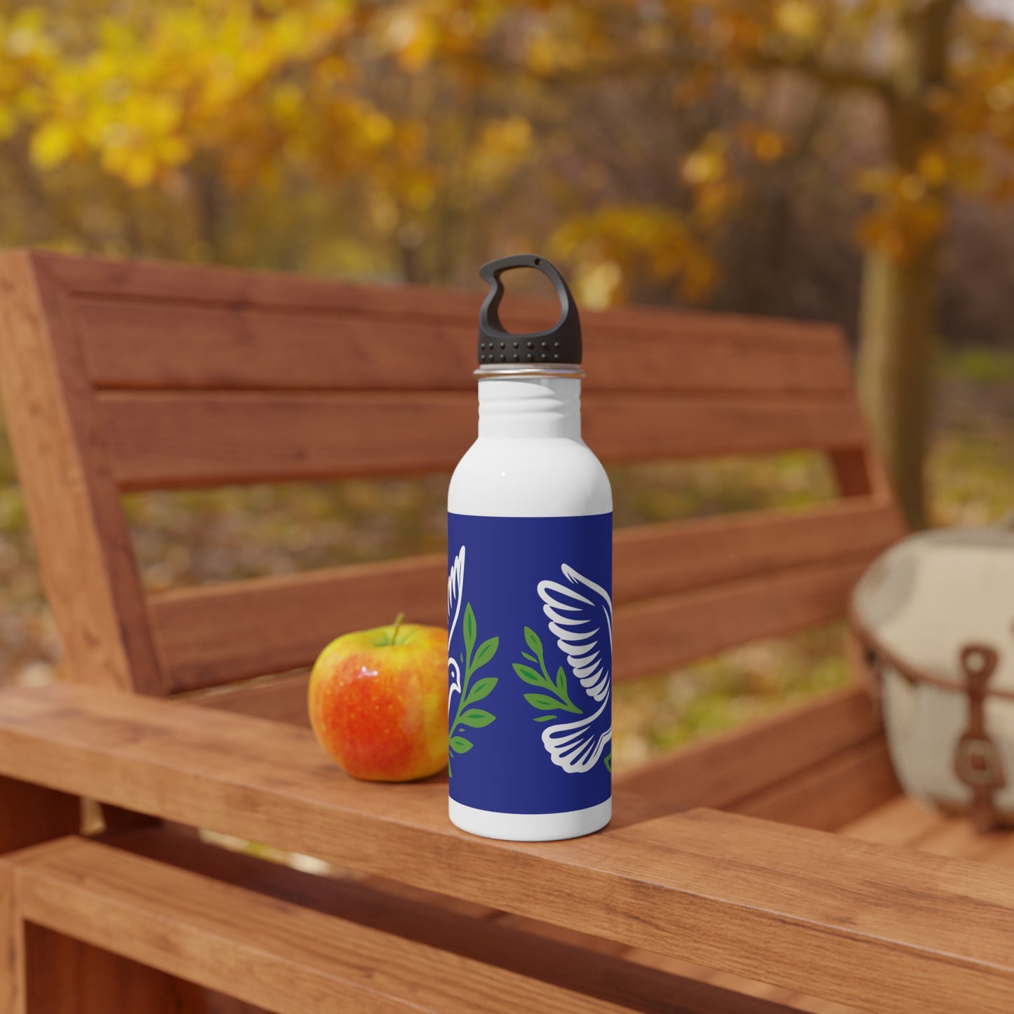 Dove Design Stainless Steel Water Bottle, Eco-Friendly Drinkware, Unique Gift for Nature Lovers, Yoga, Travel, Fitness, Peace Symbol