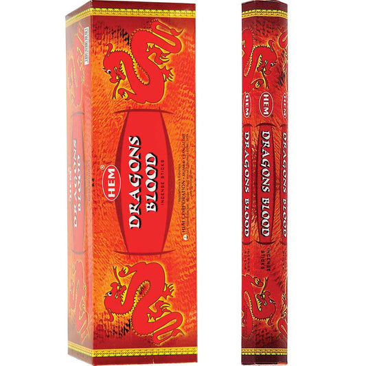 Hem Incense - Hexagonal - Dragon Blood pk of 20 sticks