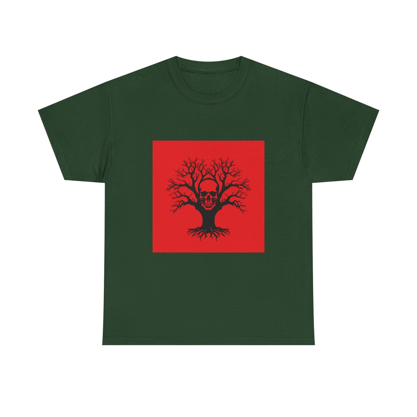 Gothic Skull Tree Tee, Unisex T-Shirt, Alternative Fashion, Edgy Apparel, Halloween Gift, Urban Streetwear