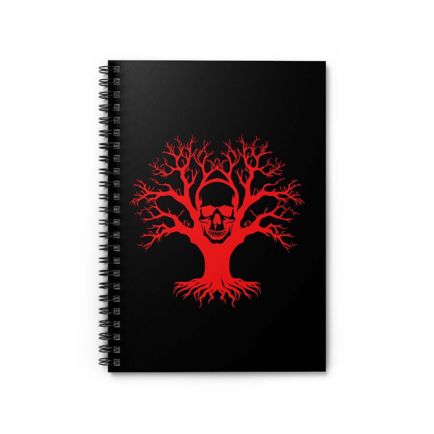 Gothic Skull Tree Spiral Notebook - Dark Aesthetic Writing Journal, Gothic Decor, Halloween Gift, Artistic Note-taking, Unique Sketchbook