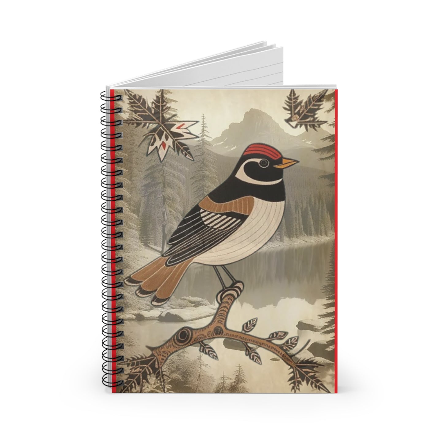 Rustic Bird-Themed Notebook | Nature Lover's Journal, Writing Pad, Gift for Bird Watchers, School Supplies, Eco-Friendly