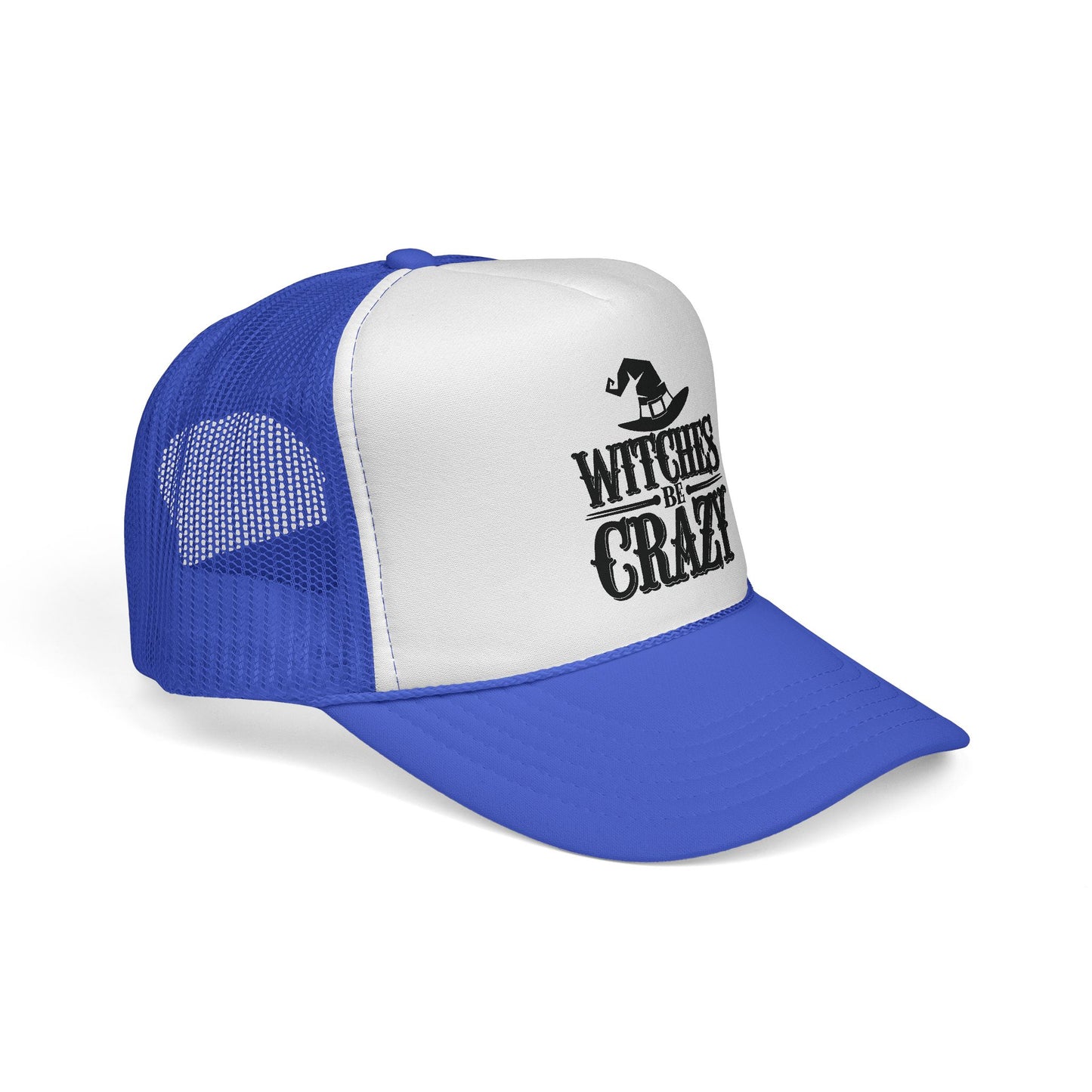 Witches Be Crazy Trucker Cap, Halloween Accessory, Witch Hat Hat, Festival Fashion, Fun Gift for Spooky Season