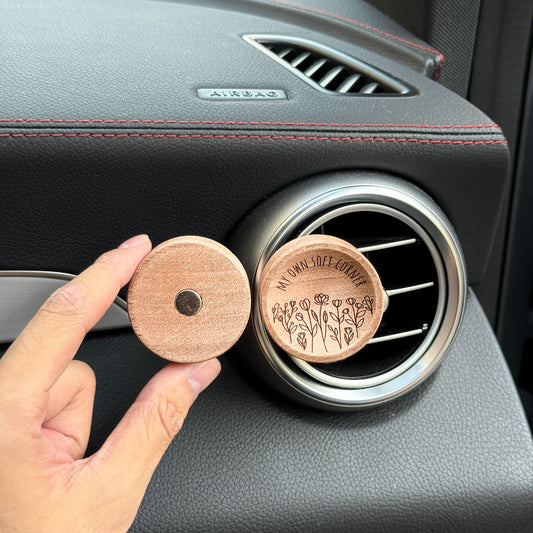 Soft Corner - Wooden Essential Oil Diffuser for Car-0