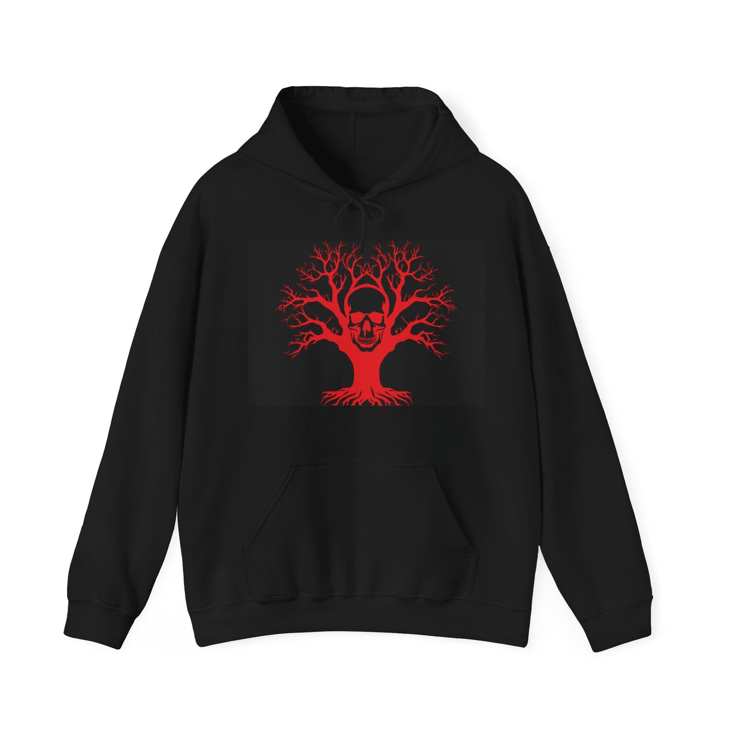 Gothic Skull Tree Hoodie, Unisex Gothic Sweatshirt, Heavy Blend Hoodie for Halloween, Grunge Streetwear, Alternative Fashion Clothing