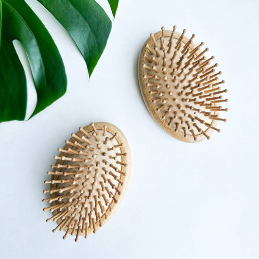Natural Plastic Free Bamboo Hair & Beard Brush