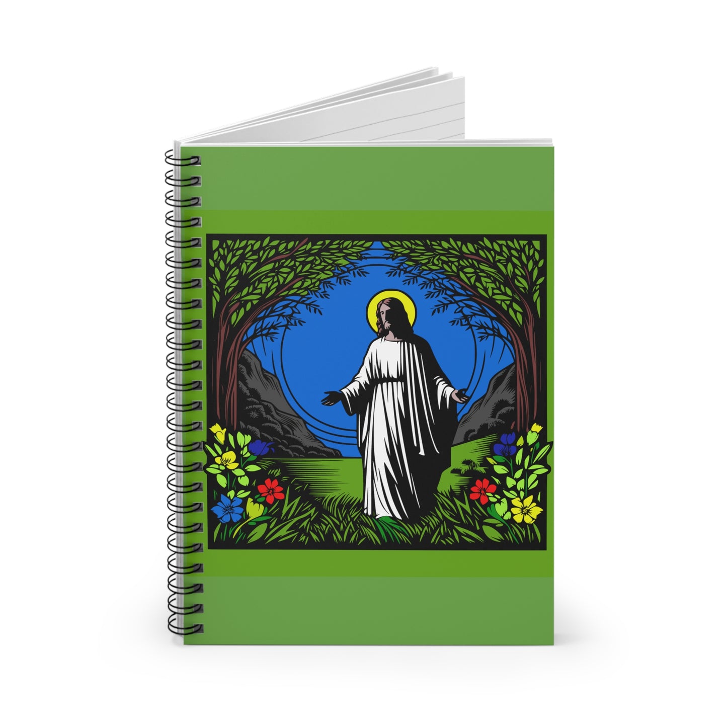Spiritual Spiral Notebook - Ruled Line, Inspirational Journal, Christian Gift, Nature Lover’s Notebook, Wedding Planning, Personal [...]