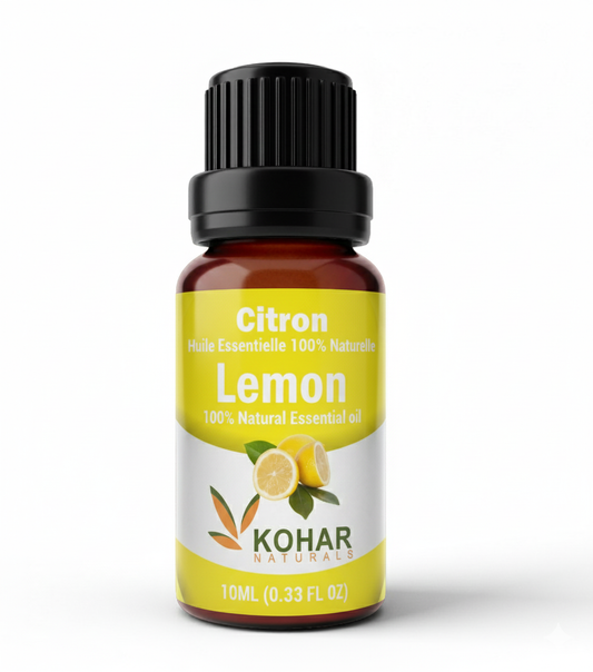 100% Pure Natural Lemon Essential Oil. 10 ml