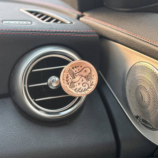 Humming Bird - Wooden Essential Oil Diffuser for Car