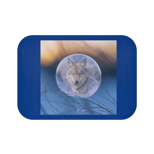 Serene Wolf Bath Mat, Nature Decor, Bohemian Bathroom Rug, Wolf Lover Gift, Wildlife Home Accessory, Cozy Bath Decor