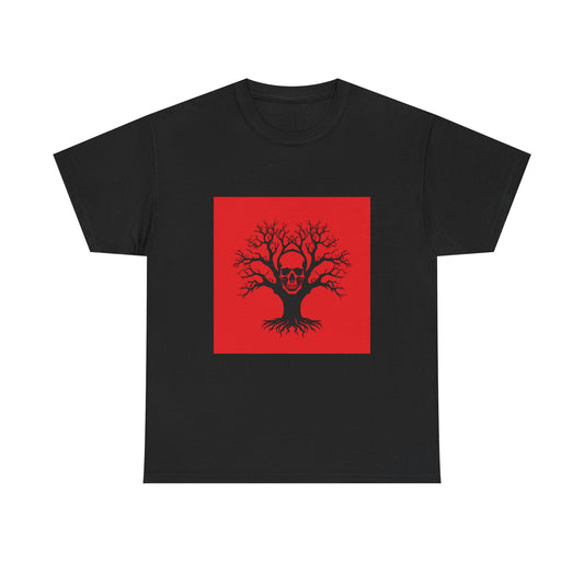 Gothic Skull Tree Tee, Unisex T-Shirt, Alternative Fashion, Edgy Apparel, Halloween Gift, Urban Streetwear