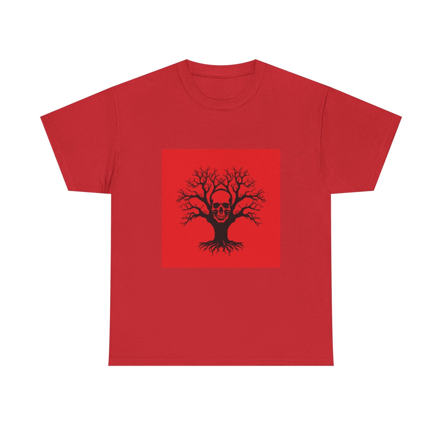 Gothic Skull Tree Tee, Unisex T-Shirt, Alternative Fashion, Edgy Apparel, Halloween Gift, Urban Streetwear