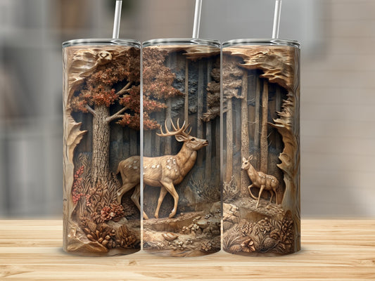 20 oz Tumbler with Deer