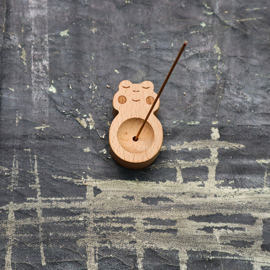 Frog - Wooden Essential Oil Diffuser | Incense Holder-0