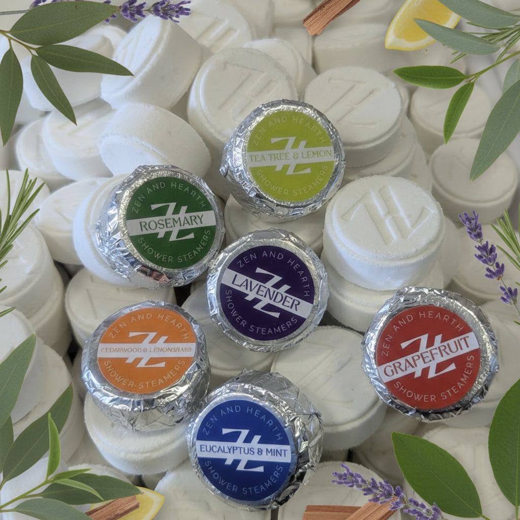 Zen & Hearth Shower Steamers for Women – 6 Pack Gift Set | Natural Aromatherapy Shower Bombs | Self-Care, Relaxation, Stocking Stuffers, Birthday Gifts