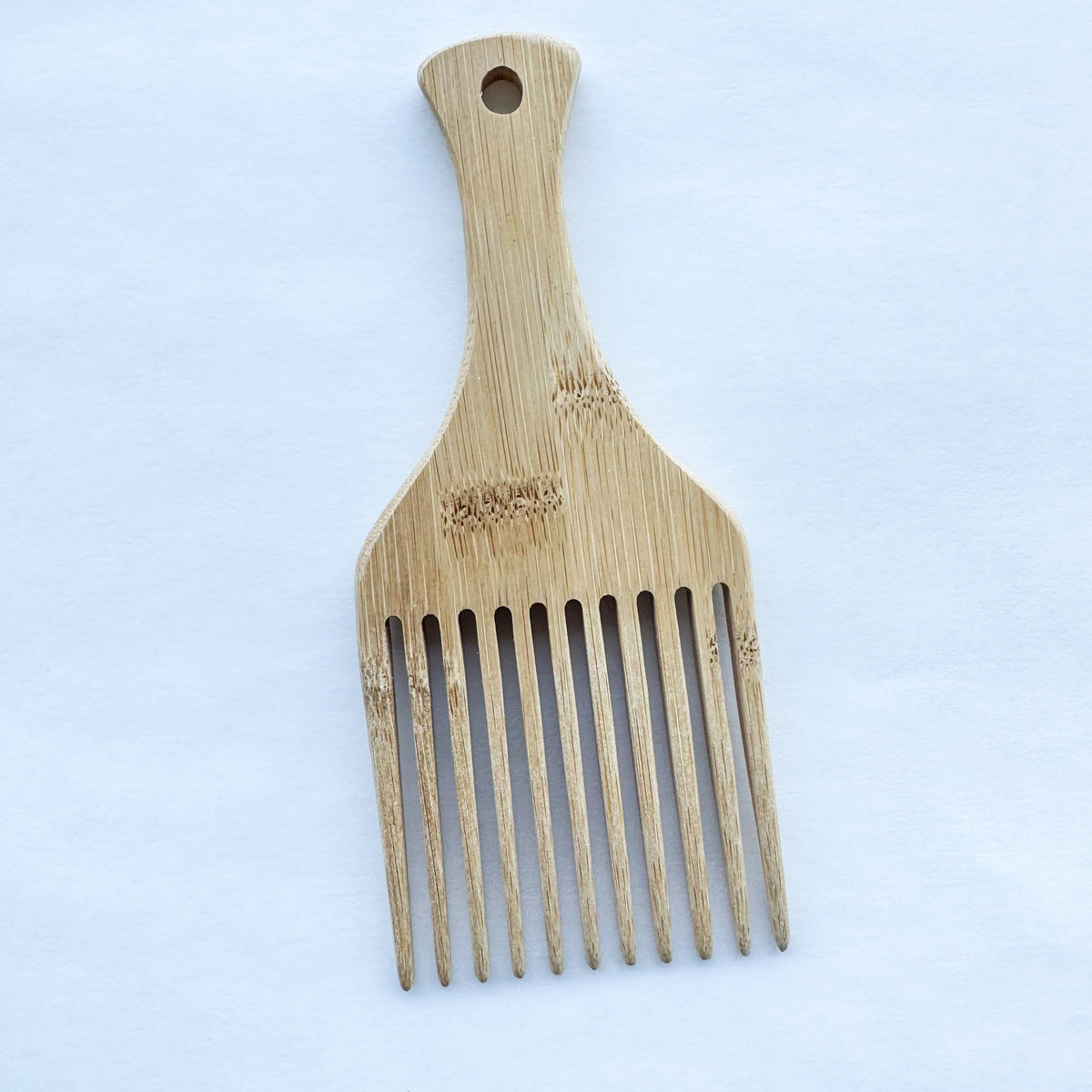 Natural Bamboo Hair Pick - Plastic Free Biodegradable