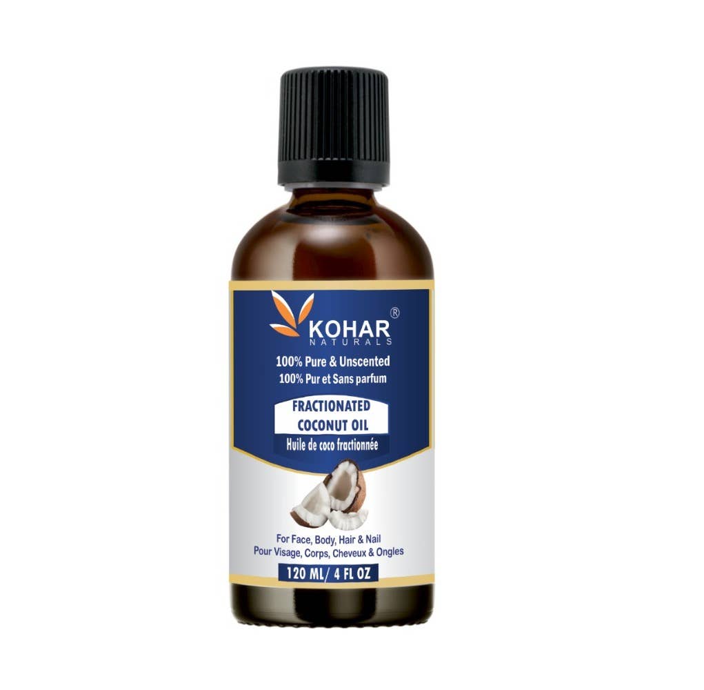 100% Pure Natural Fractionated Coconut (MCT) Oil. 120 ml