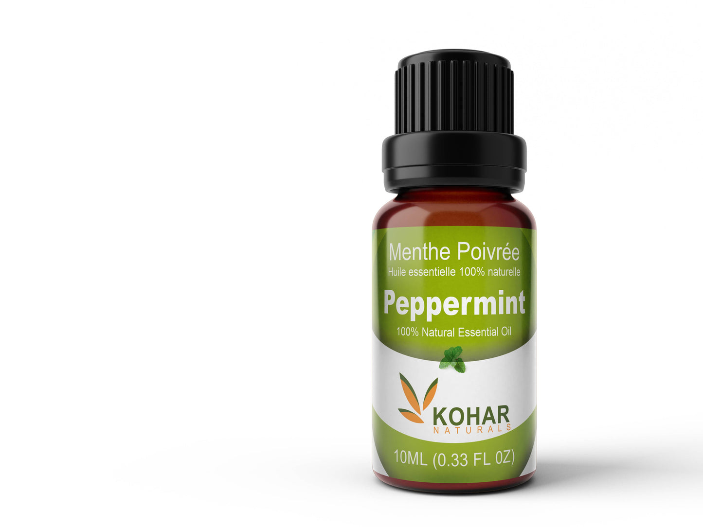 100% Pure Natural Peppermint Essential Oil. 10 ml