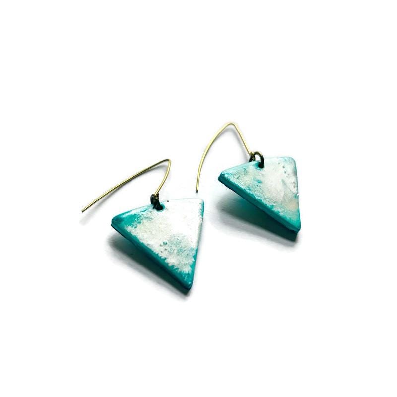 Minimalist Triangle Bead Necklace Handmade